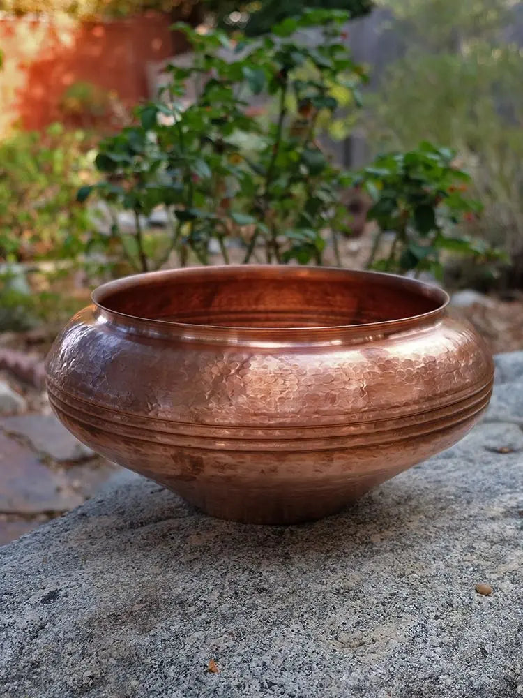 Copper Bella Basin Pot Container RainChains