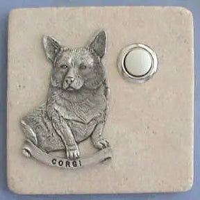 Corgi Dog Breed Stone Doorbell CustomDoorbell