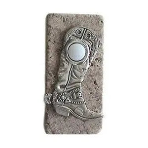 Cowboy Boot Stone Doorbell CustomDoorbell All