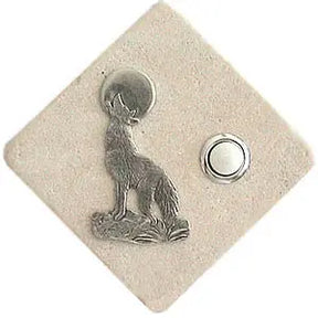 Coyote Stone Doorbell Pewter Finish CustomDoorbell All