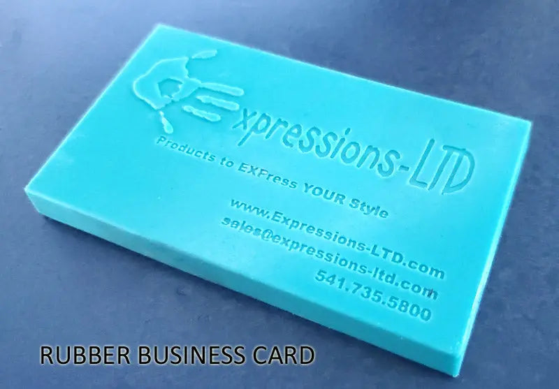 Custom Business Card Logo Mold - Make Concrete Samples Expressions LTD