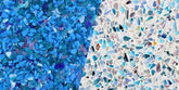 Decorative Crushed Aggregate for Concrete - Sky Blue Glass Walttools