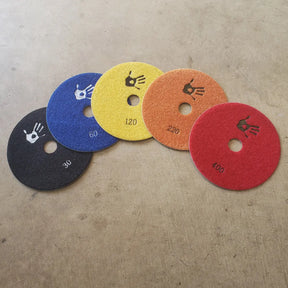 Diamond Sanding Pad Discs, ExpXT 5" Velcro Backed Electroplated Expressions LTD