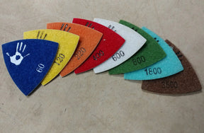 Diamond Sanding Triangle Strips, Velcro Backed Expressions LTD