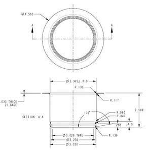 Extra Deep Concrete Kitchen Sink Disposer Flange Expressions LTD