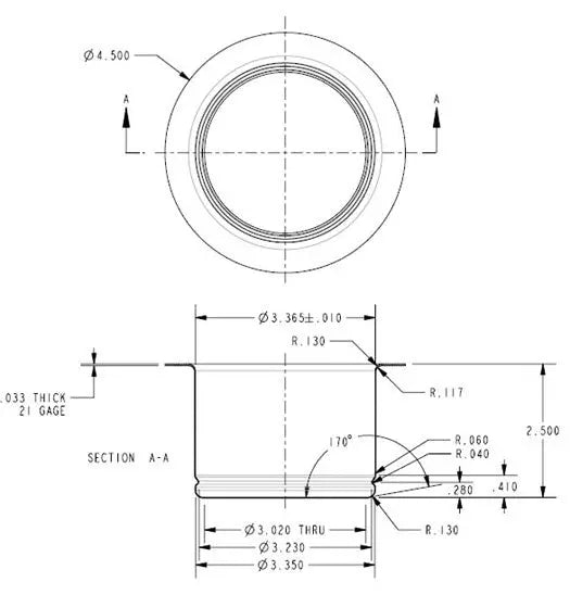 Extra Deep Concrete Kitchen Sink Disposer Flange Expressions LTD