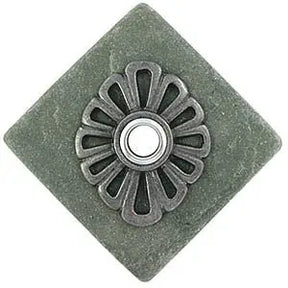 Flower Stone Doorbell in Pewter, Brass, ORB or Bronze CustomDoorbell Diamond Plus