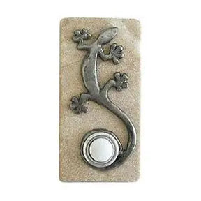 Gecko Stone Doorbell in Pewter, Brass, ORB or Bronze CustomDoorbell All Plus