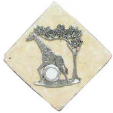 Giraffe Stone Doorbell Pewter Finish CustomDoorbell Diamond