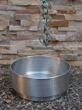 Hammered Cylinder Basin Bowl in Copper or Aluminum RainChains