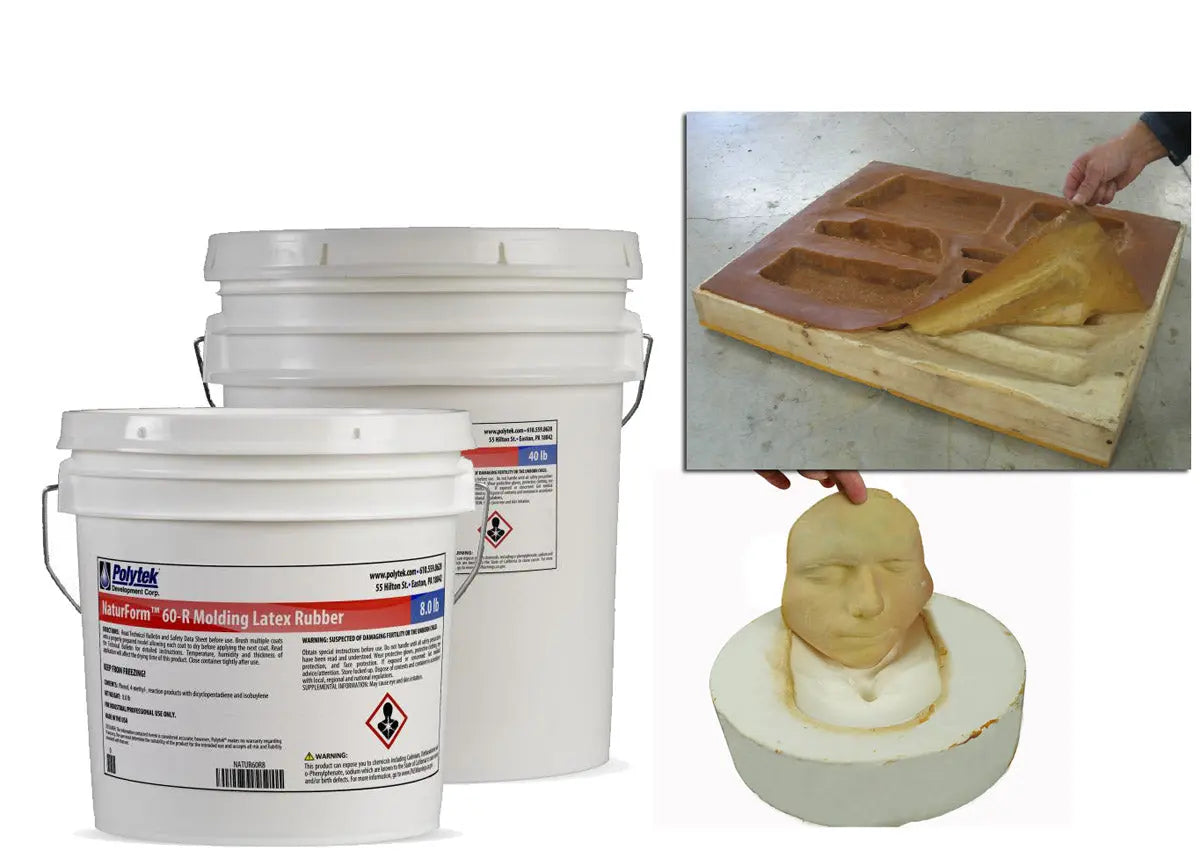 Latex Rubber - Polytek Naturform for Stone Veneer, Statue, and Mask Making Molds Polytek