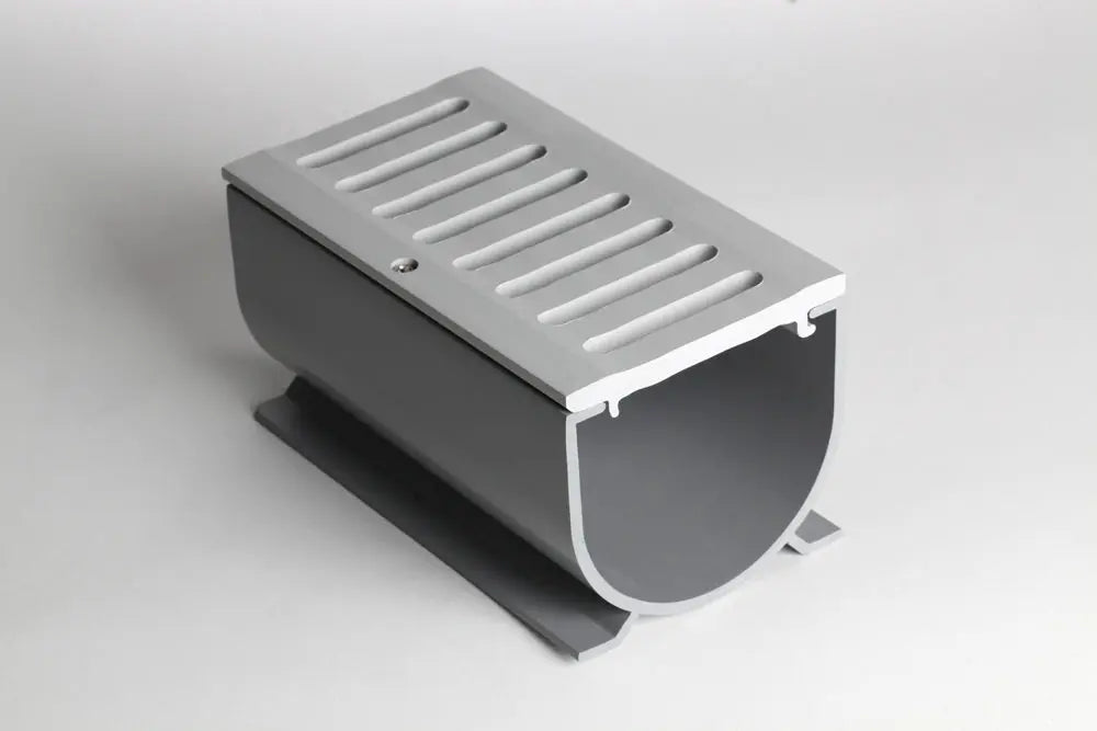 Linear Drain for Pool Decks and Driveways - The 3" Water Hog Cardinal Quaker Plastics