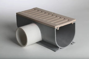 Linear Drain for Pool Decks and Driveways - The 3" Water Hog Cardinal Quaker Plastics