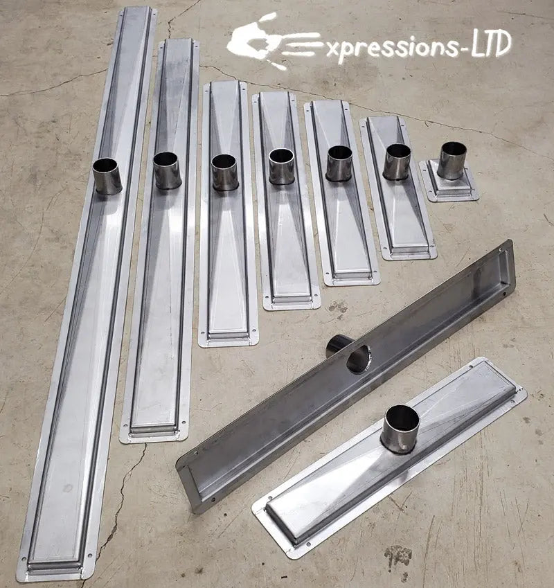 Linear Slot Sink Drain Pan - Stainless Steel Expressions LTD