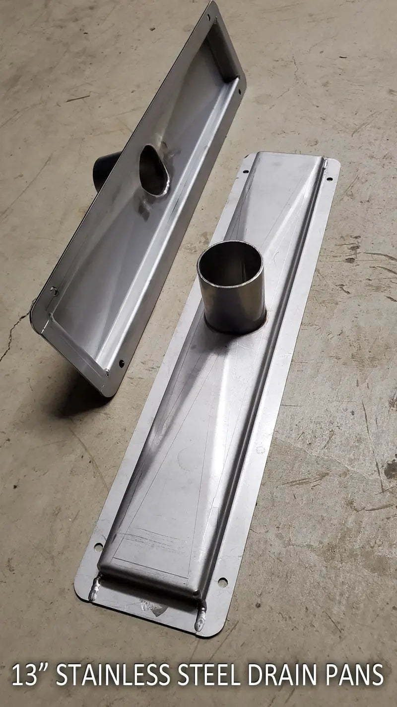 Linear Slot Sink Drain Pan - Stainless Steel Expressions LTD