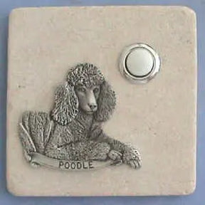 Poodle Dog Breed Stone Doorbell CustomDoorbell