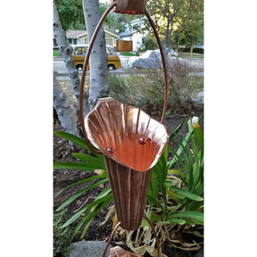 Rain Chain Cala Lily Copper Cups RainChains