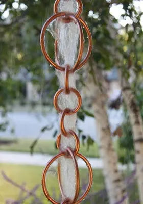 Rain Chain Copper Circles RainChains