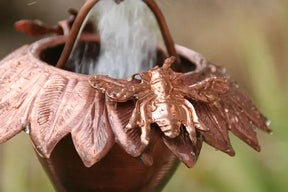 Rain Chain Copper Sunflower and Honey Bees RainChains