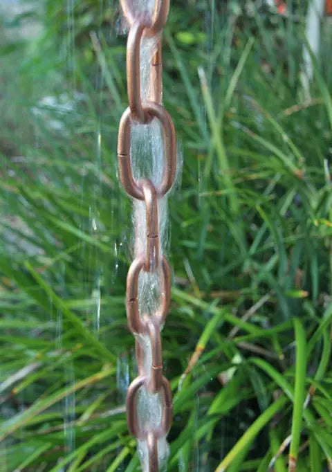 Rain Chain Copper Traditional Large Link RainChains