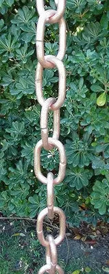 Rain Chain Copper Traditional Large Link RainChains