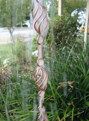 Rain Chain Copper Twist Loops RainChains