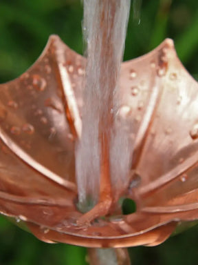 Rain Chain Copper Umbrella Cups RainChains