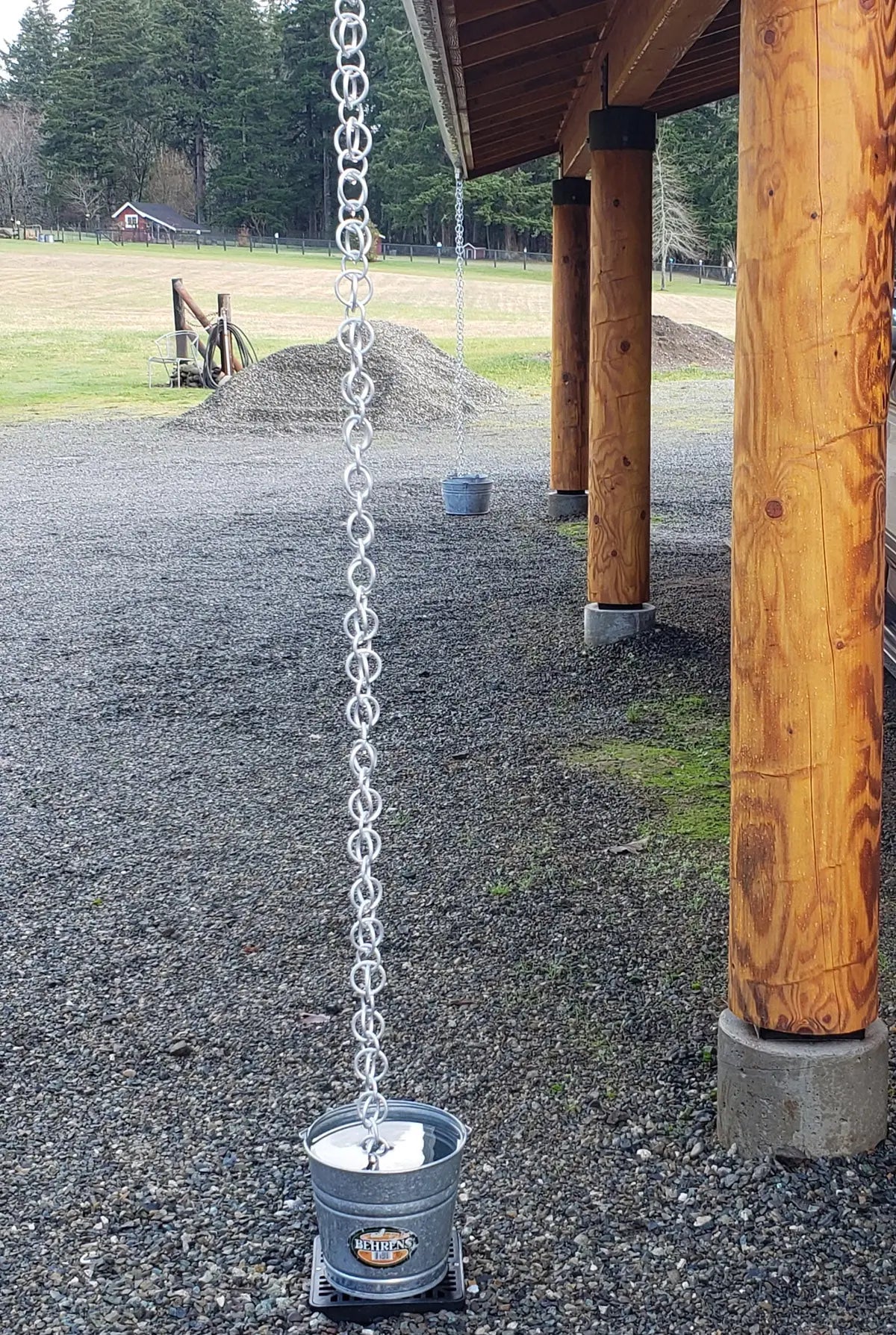 Rain Chain Double Loops - Aluminum RainChains