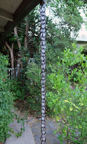 Rain Chain Double Loops - Bronze Aluminum RainChains