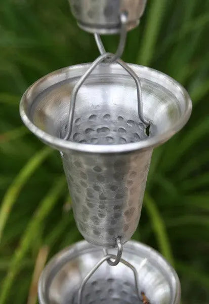 Rain Chain Flared Cups - Aluminum RainChains