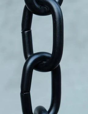 Rain Chain Large Aluminum Link in Black RainChains