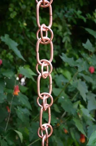 Rain Chain Link and Loop Copper Rainchain RainChains