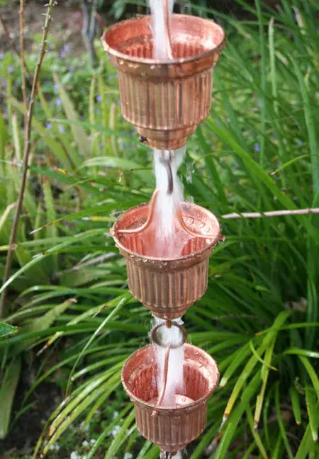 Rain Chain Naoki Cup in Copper RainChains