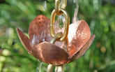 Rain Chain Tara Flower Copper & Brass Cups RainChains