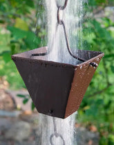 Rain Chain XL Square Cup - Bronze RainChains