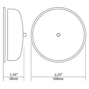 Spore Doorchime - 4.25" RING Real Bell Chime - White spOre