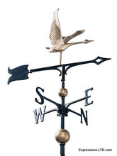 30-Inch Full-Bodied Goose Weathervane - Gold-Bronze Whitehall