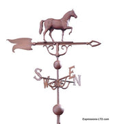 46-Inch Horse Weathervane - Rust Whitehall