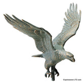 30-Inch Full-Bodied Eagle Weathervane - Verdigris Whitehall