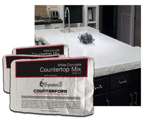 White Concrete Countertop & Furniture Mix - 9,700 PSI - 50lb Bags Z-Form