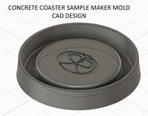 Custom Coaster Logo Mold - Make Concrete Samples Expressions LTD