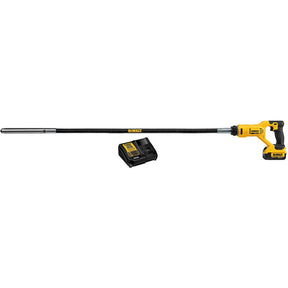 DEWALT Cordless Concrete Pencil Vibrator- 20V Battery 4 Foot Shaft Vibco