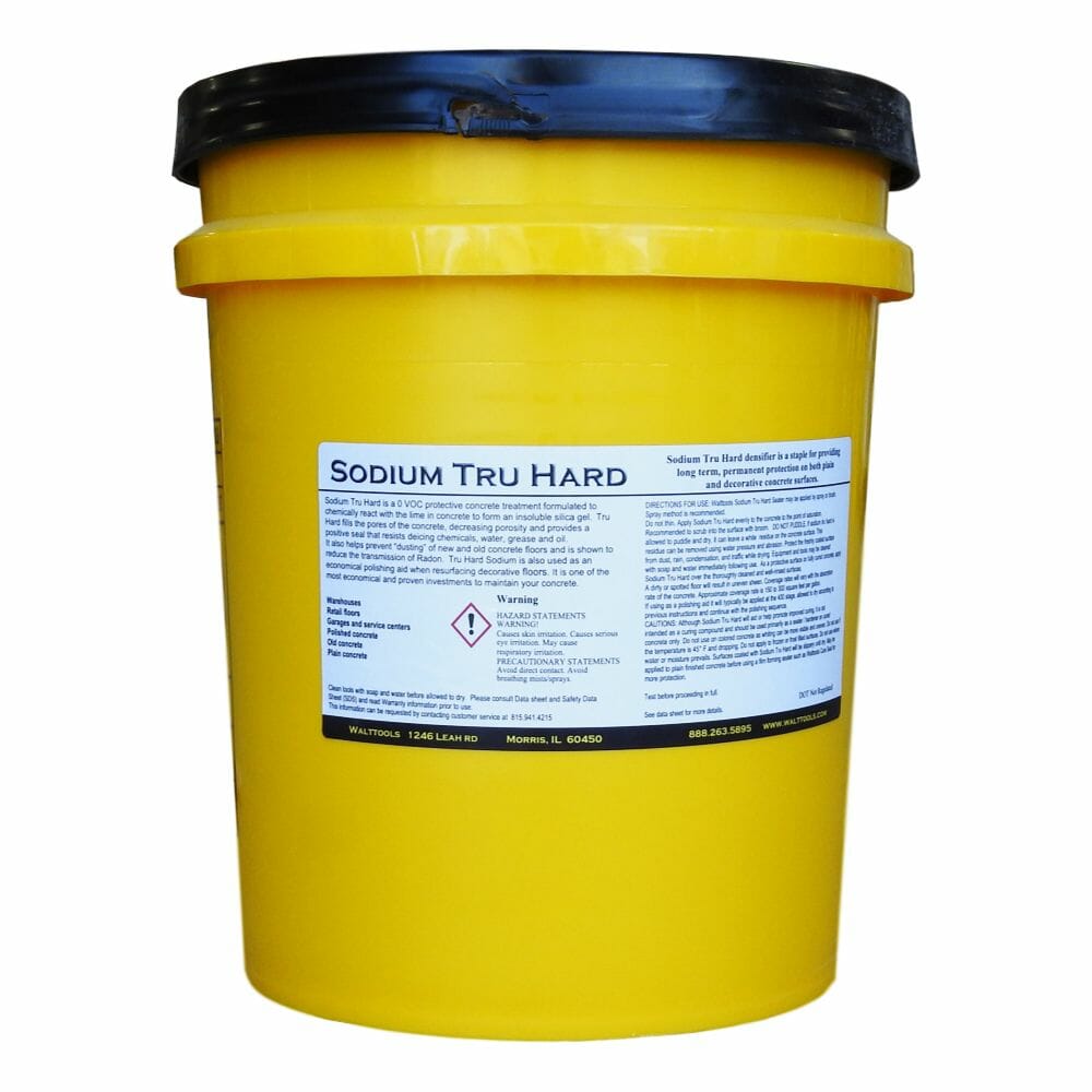 Best Warehouse & Commercial Concrete Floor Protector - Sodium Densifier Tru Hard Walttools